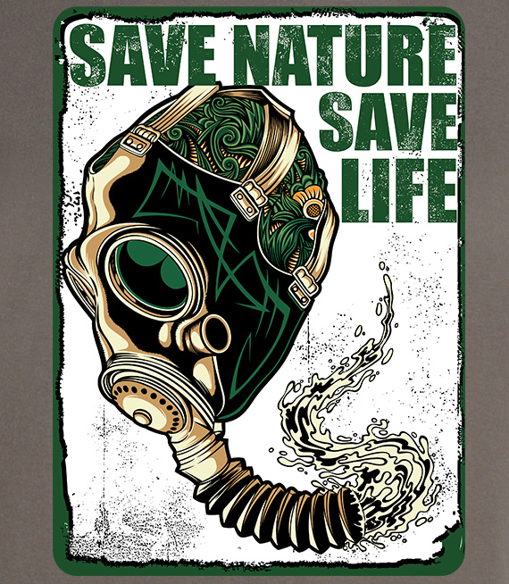 Koszulka męska - SAVE NATURE SAVE LIFE 