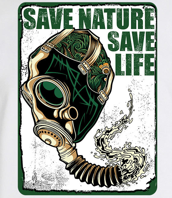 Koszulka męska - SAVE NATURE SAVE LIFE 