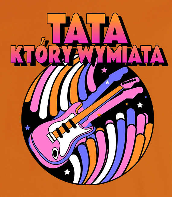 Koszulka męska - TATA  KTÓRY WYMIATA