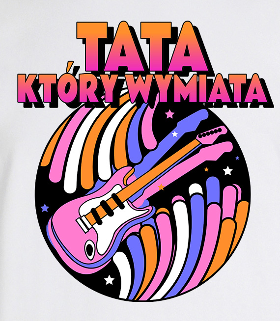 Koszulka męska - TATA  KTÓRY WYMIATA