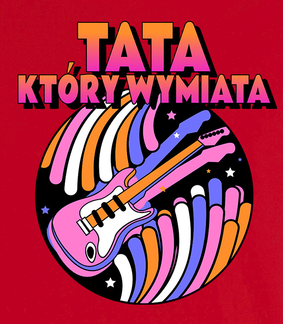 Koszulka męska - TATA  KTÓRY WYMIATA