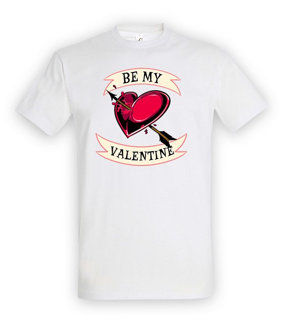 Koszulka z nadrukiem  - Be my valentine