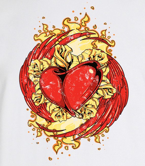 Koszulka z nadrukiem - Circle of fire