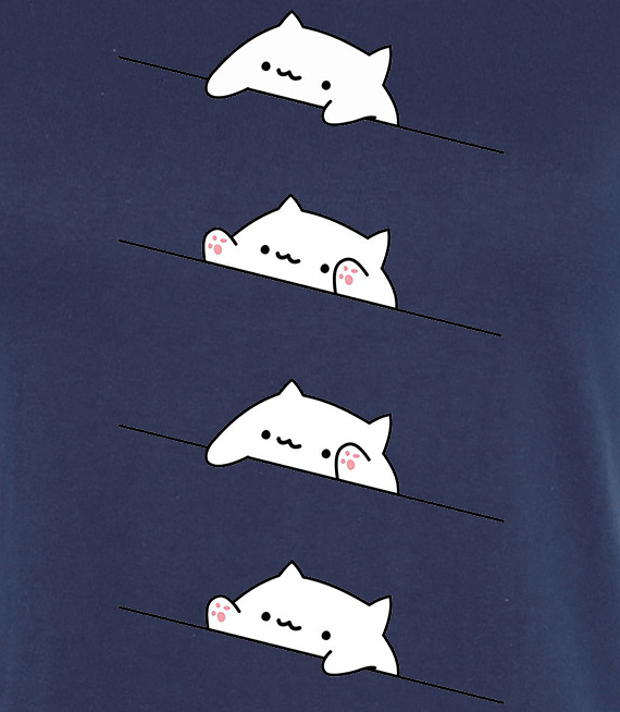 Koszulki z nadrukiem-Bongo cat set