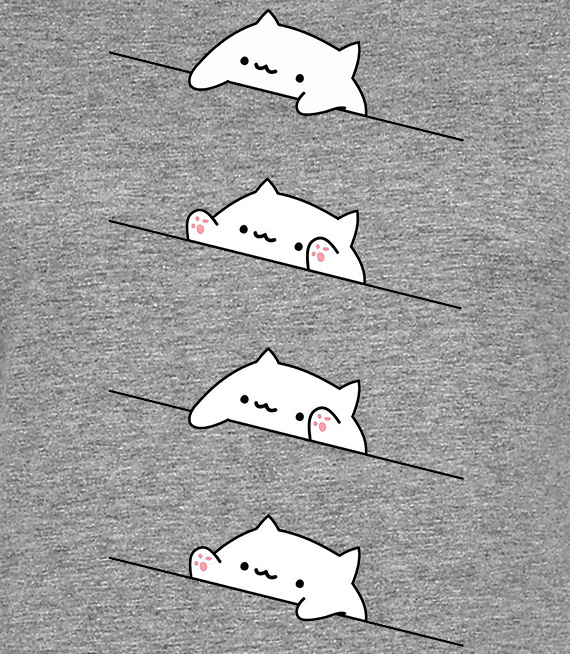 Koszulki z nadrukiem-Bongo cat set