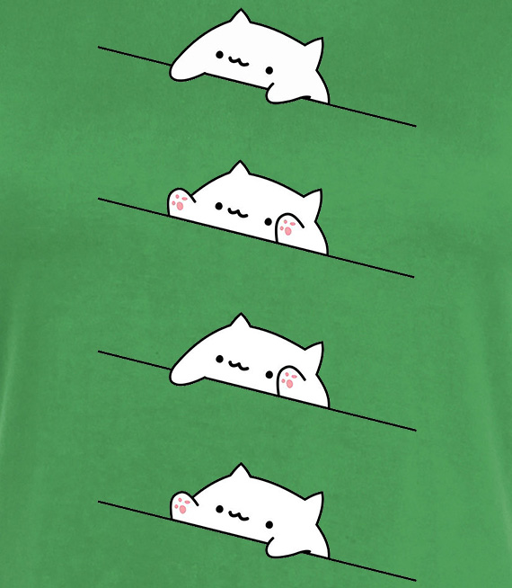 Koszulki z nadrukiem-Bongo cat set