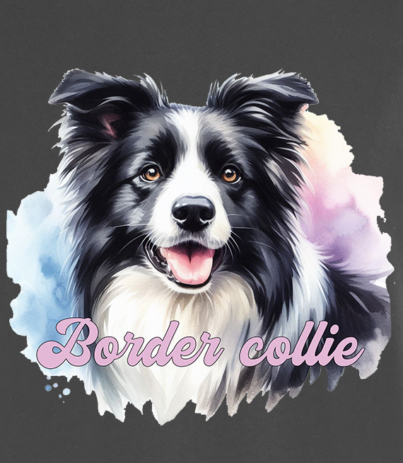 Koszulki z nadrukiem-Border collie