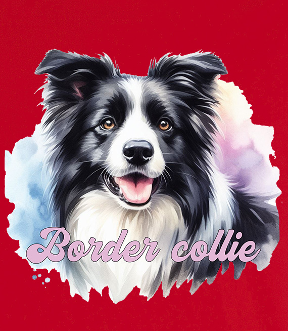 Koszulki z nadrukiem-Border collie