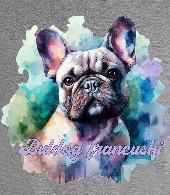 Koszulki z nadrukiem-Buldog francuski