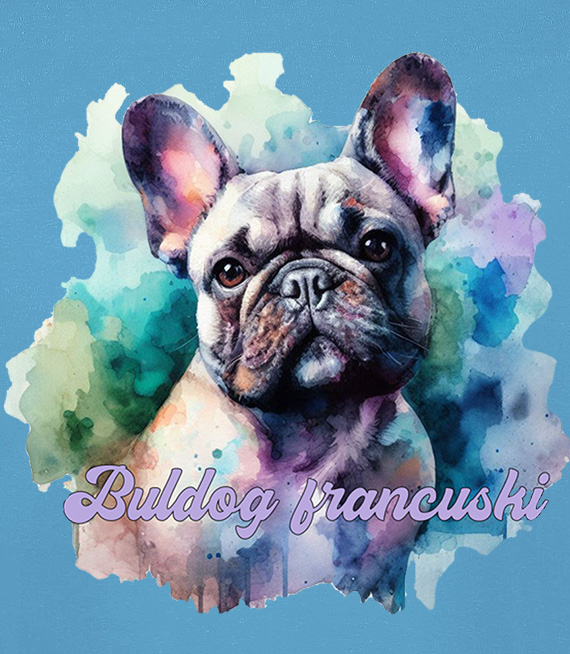 Koszulki z nadrukiem-Buldog francuski