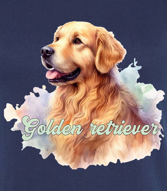 Koszulki z nadrukiem  - Golden retriver