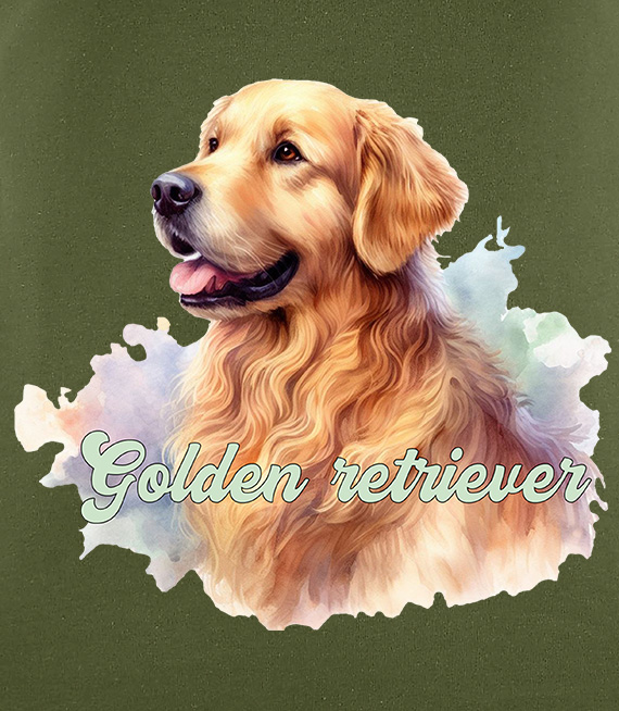 Koszulki z nadrukiem  - Golden retriver