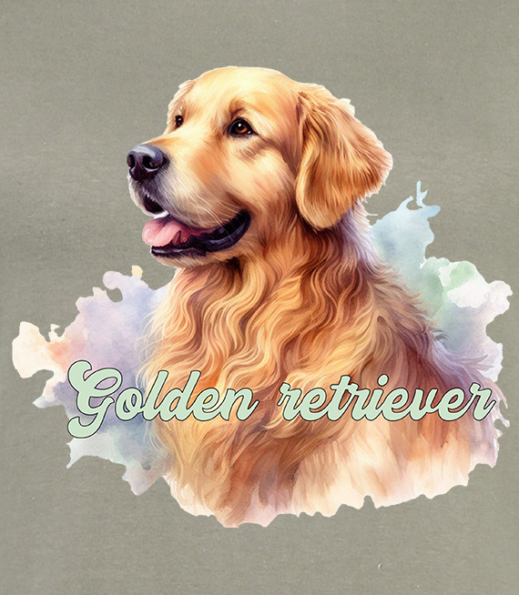 Koszulki z nadrukiem  - Golden retriver