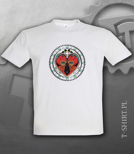 Koszulki z nadrukiem - Łowiczowe Love - 3xl-5xl
