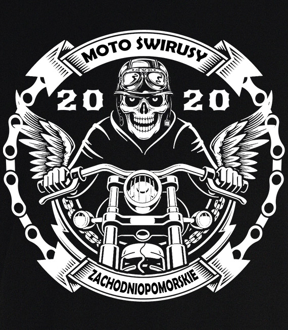 Koszulki z nadrukiem  - MOTO ŚWIRUSY