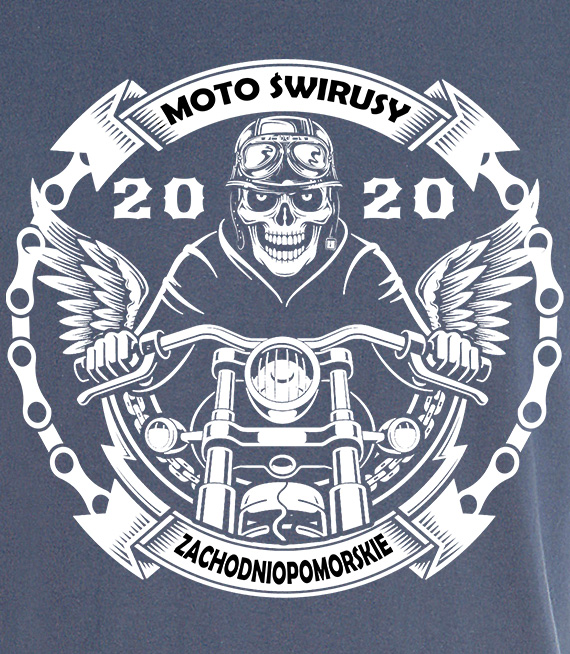 Koszulki z nadrukiem  - MOTO ŚWIRUSY