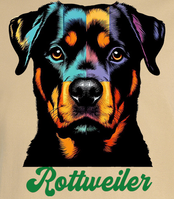 Koszulki z nadrukiem-Rottweiler