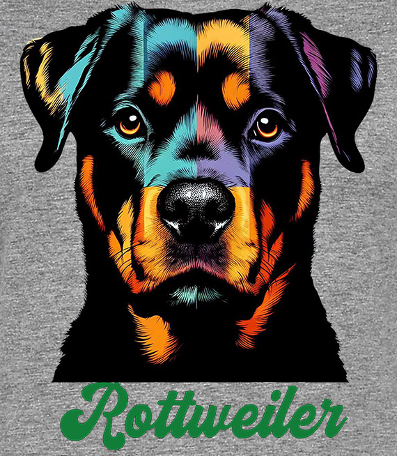 Koszulki z nadrukiem  - Rottweiler