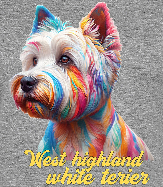 Koszulki z nadrukiem  - West highland white terier