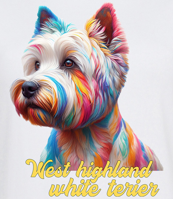 Koszulki z nadrukiem  - West highland white terier