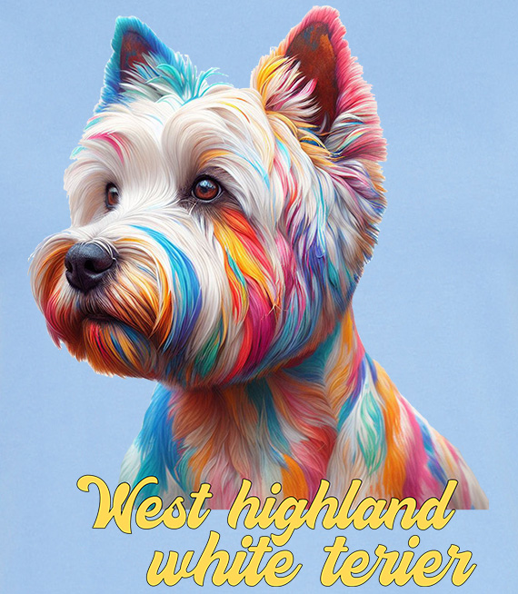 Koszulki z nadrukiem  - West highland white terier