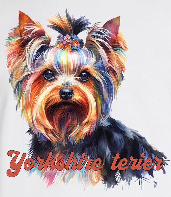 Koszulki z nadrukiem-Yorkshire terier