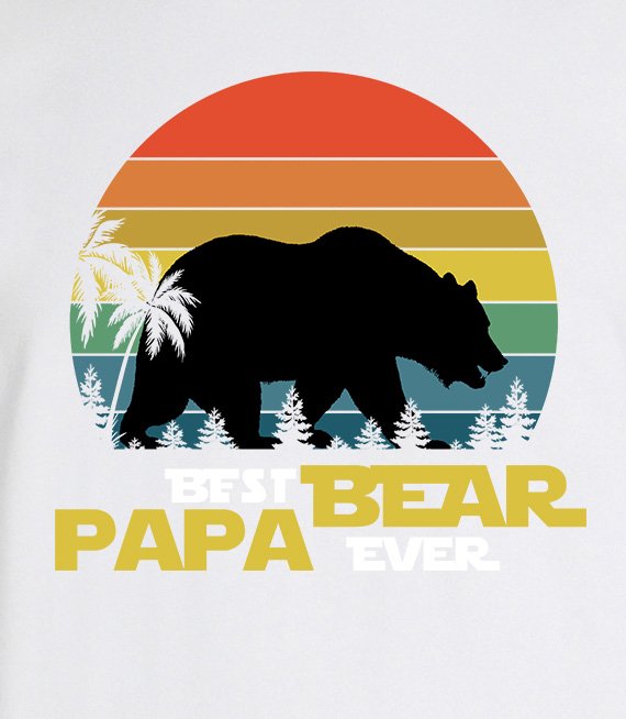 T-shirt - Best Bear Papa Ever