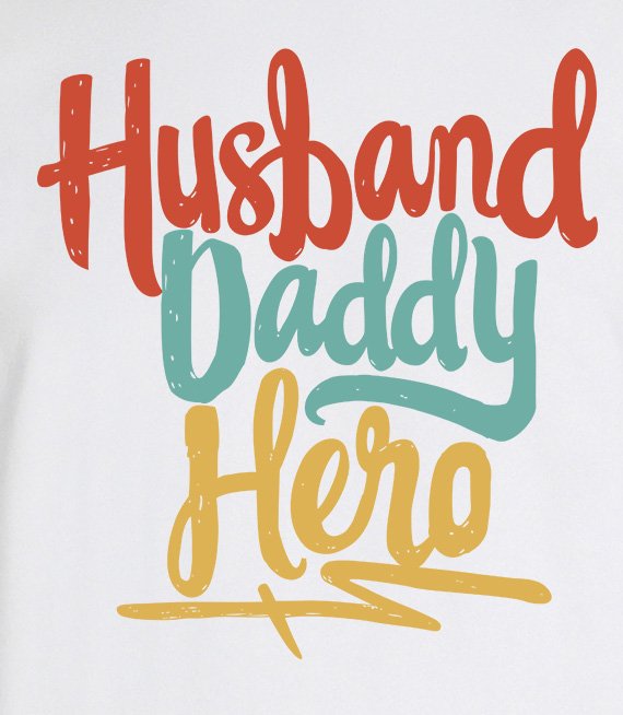 T-shirt - Husband Daddy Hero