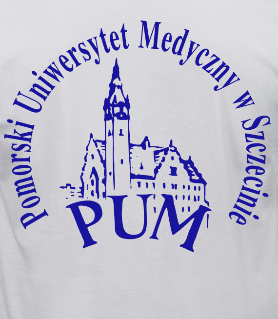 T-shirt męski  -  Pomorski Uniwersytet Medyczny w Szczecinie 
