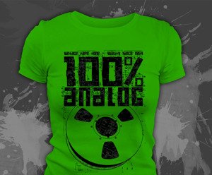T-shirt z nadrukiem - 100% analog tape