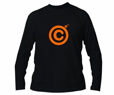 T-shirt z nadrukiem - Copyright Registered Trade Mark