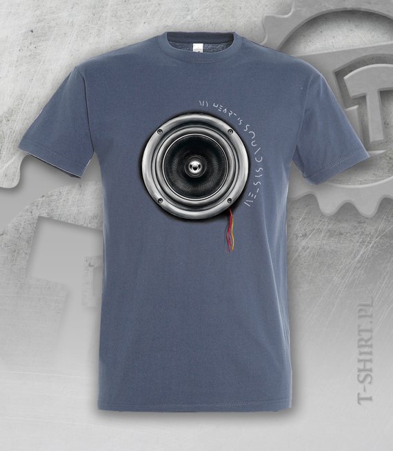 T-shirt z nadrukiem - My Heart Is Sound System