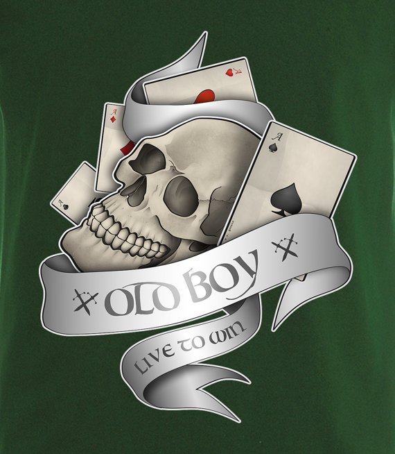 T-shirt z nadrukiem - Old Boy Tatoo  3XL-5XL