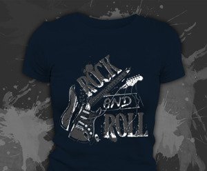 T-shirt z nadrukiem - ROCK AND ROLL 3
