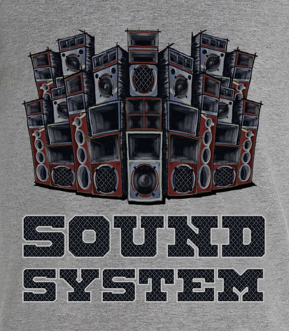 T-shirt z nadrukiem - Sound System 