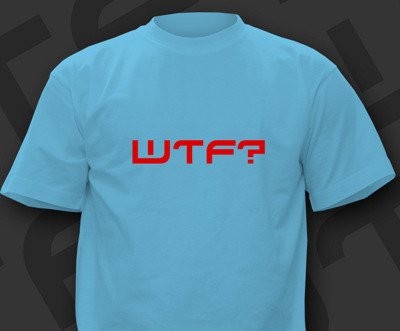 T-shirt z nadrukiem  - WTF?