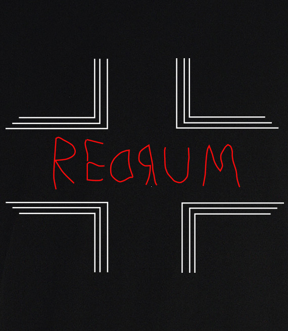 TORBA  z napisem - „REDRUM”, neon, 140x180 cm, 2014