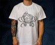 Duża koszulka z nadrukiem - CrabCoreDuo 