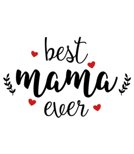 Koszulka damska z nadrukiem - Best Mama Ever 2