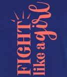 Koszulka damska z nadrukiem -  Fight like a girl