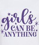 Koszulka damska z nadrukiem - Girls-canbe-anything