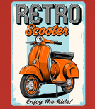 Koszulka męska - RETRO SCOOTER ..enjoy the ride !