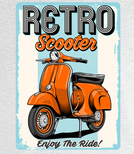 Koszulka męska - RETRO SCOOTER ..enjoy the ride !