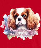 Koszulki z nadrukiem-Cavalier king charles spaniel