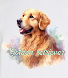 Koszulki z nadrukiem-Golden retriver