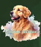 Koszulki z nadrukiem-Golden retriver