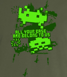 T-shirt z nadrukiem  - All your base are belong to us!