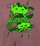 T-shirt z nadrukiem  - All your base are belong to us!